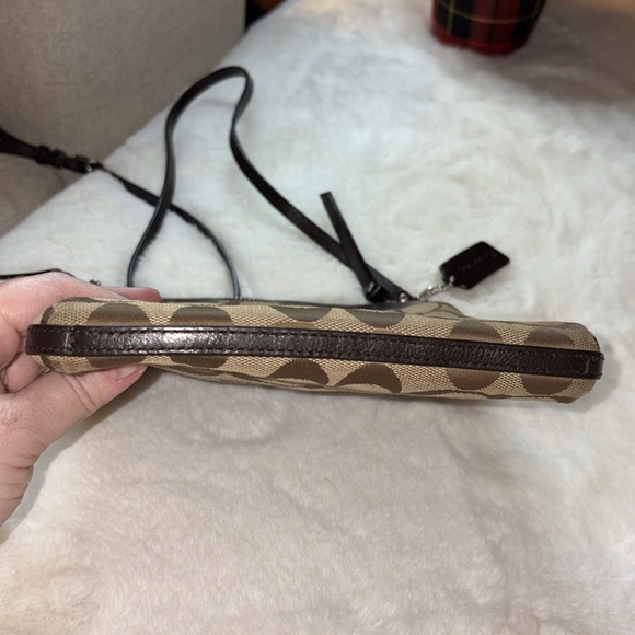 Coach CC Signature Monogram Adjustable Shoulder Strap Crossbody Tote Bag Purse - Picture 14 of 17